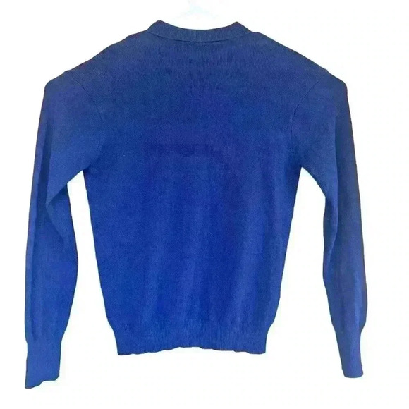 Men’s Polo Ralph‎ Lauren Long Sleeve Polo 100% Lambswool Blue - Picture 5 of 9
